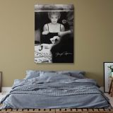 Marilyn Monroe Vanity Reflection - Classic Dressing Room Black and White Canvas - Image 8