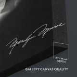 Marilyn Monroe Vanity Reflection - Classic Dressing Room Black and White Canvas - Image 9