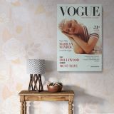 Marilyn Monroe Vogue Style Portrait - Retro Hollywood Wall Canvas
