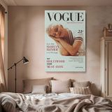 Marilyn Monroe Vogue Style Portrait - Retro Hollywood Wall Canvas - Image 2