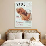 Marilyn Monroe Vogue Style Portrait - Retro Hollywood Wall Canvas - Image 3