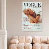 Marilyn Monroe Vogue Style Portrait - Retro Hollywood Wall Canvas - Image 5