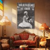 Marilyn Monroe with Dogs Quote - "Just Humans" B&W Poster - Image 4