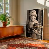 Marilyn Monroe with Guitar - Retro Glamour Photo Poster - Image 7