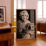 Marilyn Monroe with Guitar - Retro Glamour Photo Poster - Image 8