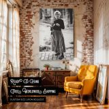 Marilyn Monroe with Retro Camera - Timeless B&W Photo canvas wall art - Image 3