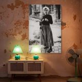 Marilyn Monroe with Retro Camera - Timeless B&W Photo canvas wall art - Image 6