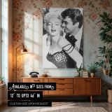 Marilyn Romantic Film Still - Classic Hollywood Wall Art