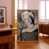 Marilyn Smiling in B&W - Iconic 1950s Glamour Shot canvas wall art - Image 8