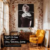 Marilyn Torn Effect Portrait - Modern Style Meets Vintage Glam canvas wall art - Image 3