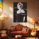 Marilyn Torn Effect Portrait - Modern Style Meets Vintage Glam canvas wall art - Image 4
