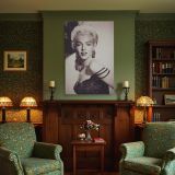 Marilyn with Feather Headpiece - Retro Fashion Portrait canvas wall art - Image 5
