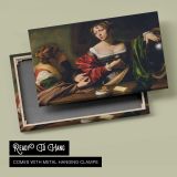 Martha and Mary Magdalene by Caravaggio - canvas rear frame and hanging hardware