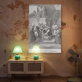 Martyrdom of Eleazar - Gustave Dore Crowd Witnessing Sacred Execution canvas wall art - Image 5