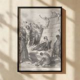 Martyrdom of Stephen - First Christian Martyr Scene by Gustave Dore canvas wall art - Image 2