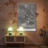 Massacre of the Innocents - Dramatic Engraving by Gustave Dore canvas wall art - Image 5