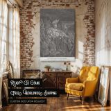 Mattathias Flees to Mountains - Gustave Dore Sacred Uprising with Stormy Sky canvas wall art - Image 3