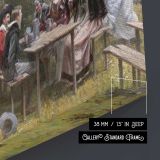 May Day by Adrien Moreau - canvas surface and wrapped edge detail