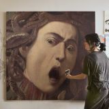 Medusa by Caravaggio — room mockup view 3