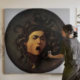 Medusa Shield by Caravaggio — room mockup view 3