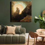 Melancholy (1876) by Odilon Redon — room mockup view 15
