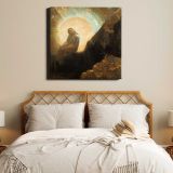 Melancholy (1876) by Odilon Redon — room mockup view 17