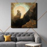 Melancholy (1876) by Odilon Redon — room mockup view 21