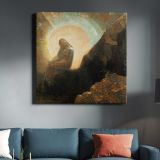 Melancholy (1876) by Odilon Redon — room mockup view 3
