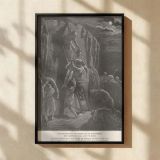 Men of Jabesh Honor Saul - Gustave Dore Recovery and Burial Scene canvas wall art - Image 2