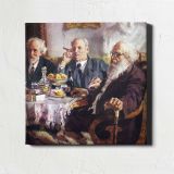 Men Taking Tea — room mockup view 1