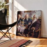 Men Taking Tea — room mockup view 2