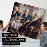 Men Taking Tea — room mockup view 4