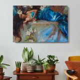 Mermaid by Daniel Gerhartz - single-panel canvas displayed above a console table