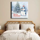 Merry Christmas Instagram post template — alternate room view