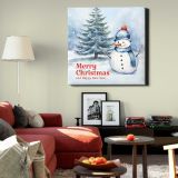 Merry Christmas Instagram post template — alternate room view