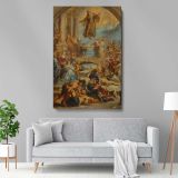 Miracles of Saint Francis - Dramatic Revival Scene By Peter Paul Rubens canvas wall art - Image 5