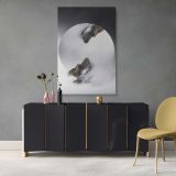 Misty Julian Alps - Circular Mirror Mountain Photography canvas wall art - Image 4