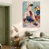 Mlle Charlotte Berthier with Dog - Elegant Portrait by Pierre-Auguste Renoir 1883 canvas wall art - Image 3