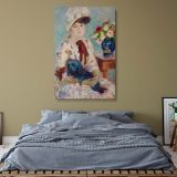Mlle Charlotte Berthier with Dog - Elegant Portrait by Pierre-Auguste Renoir 1883 canvas wall art - Image 5