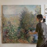Monet, Claude - Corner of the Garden at Montgeron — room mockup view 3