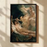 Morpheus and Iris - Pierre-Narcisse Guerin Dreamlike Nude Myth in Pale Light canvas wall art - Image 2