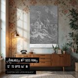 Moses and the Bronze Serpent - Gustave Dore Biblical Healing Scene canvas wall art