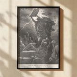 Moses Breaks the Tablets - Gustave Dore Golden Calf Judgment Scene canvas wall art - Image 2