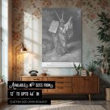 Moses Descends Sinai with Tablets - Gustave Dore Law Giving Scene canvas wall art