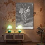 Moses Descends Sinai with Tablets - Gustave Dore Law Giving Scene canvas wall art - Image 5