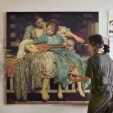 Mother and Child by Frederic Leighton — room mockup view 3
