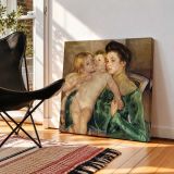 Mother and Child by Mary Cassatt — room mockup view 2