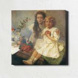 Mother and Child with Toys — room mockup view 1