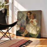 Mother and Child with Toys — room mockup view 2