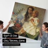Mother and Child with Toys — room mockup view 4